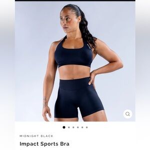 Impact Sports Bra — Midnight Black